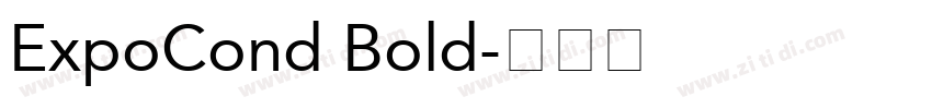 ExpoCond Bold字体转换
